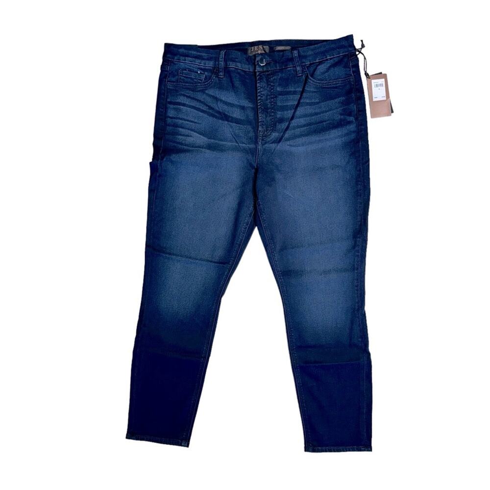 7 FOR ALL MANKIND Jen 7 Dark Wash Stretch Ankle Skinny Jeans Women’s